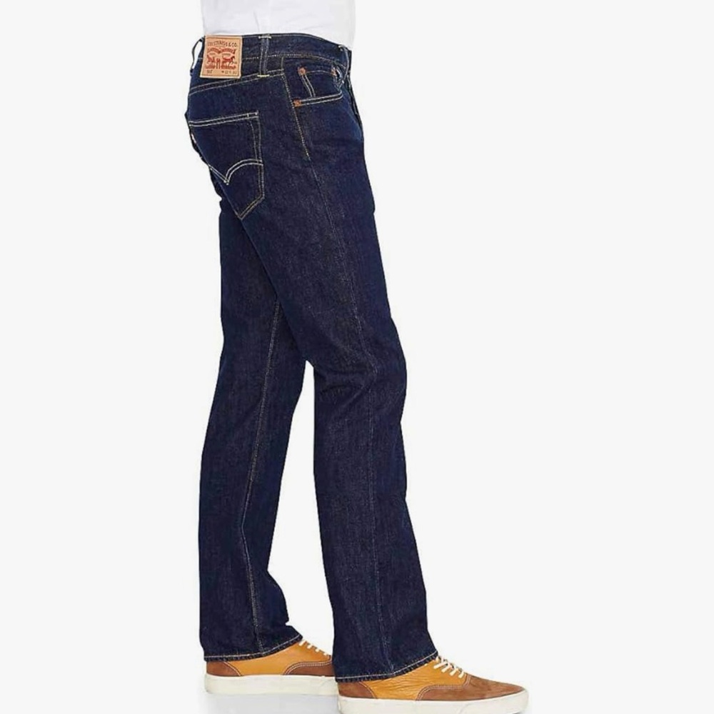 Levi’s Mens 501 Original Rinse Indigo Jeans Size 31x34